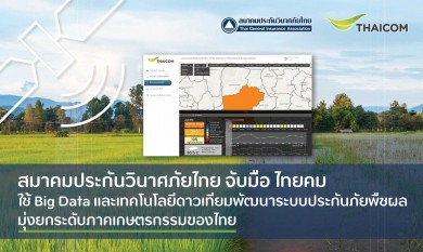 ส.ประกันวินาศภัยไทย จับมือ ไทยคมใช้ Big Data พัฒนาระบบประกันภัยพืชผล