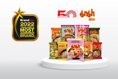 “มาม่า” คว้ารางวัล 2022 Thailand’s Most Admired Brand