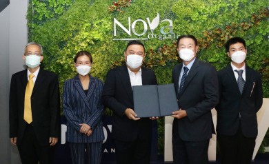 NV เซ็นสัญญาจ้างผู้รับเหมางานก่อสร้างหลัก โครงการ NOVA ORGANIC WAREHOUSE & OFFICE