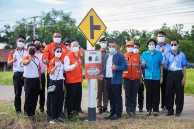 ธนชาตประกันภัย ลุยแก้จุดเสี่ยงอันตราย 2 ทางแยกในพื้นที่ อบต.นาขอม จ.นครสวรรค์