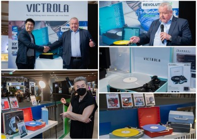 โซนิควิชั่น เปิดตัวเครื่องเล่นแผ่นเสียงพกพา แบรนด์ “Victrola”