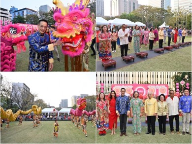 เมืองไทยประกันชีวิต จัดพิธีสักการะองค์พระโพธิสัตว์กวนอิม เทพเจ้ากวนอู และเจ้าแม่ทับทิม พร้อมเชิดมังกรชมพู ประจำปี 2566