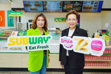 เมืองไทยประกันชีวิต จับมือ Subway เสิร์ฟอาหารสุขภาพดี ไขมันต่ำ แก่สมาชิกเมืองไทยสไมล์คลับ