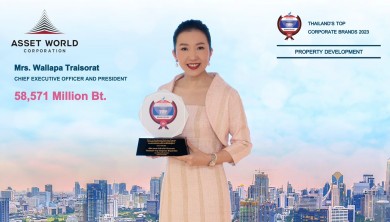 AWC คว้ารางวัล “Thailand’s Top Corporate Brands 2023” ต่อเนื่อง