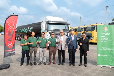 NEX เครื่องร้อน! ร่วมมือกับ “ทิปโก้แอสฟัลท์ ” ใช้รถหัวลากไฟฟ้า EV Tractor 423 kWh