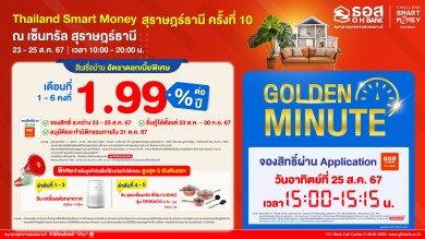 ธอส. จัดโปรเด็ด เอาใจพี่น้องชาวใต้ ในงาน Thailand  Smart Money สุราษฎร์ธานี ครั้งที่ 10