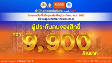 ผู้ประกันตนแห่จองสิทธิ์ “โครงการสินเชื่อที่อยู่อาศัยเพื่อผู้ประกันตน พ.ศ.2567” กว่า 9,900 ล้านบาท