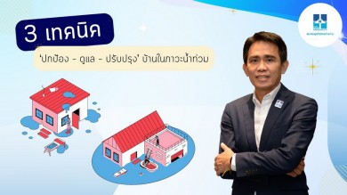 สมาคมธุรกิจรับสร้างบ้าน แนะ 3 เทคนิค ‘ปกป้อง–ดูแล–ปรับปรุง’ บ้านในภาวะน้ำท่วม