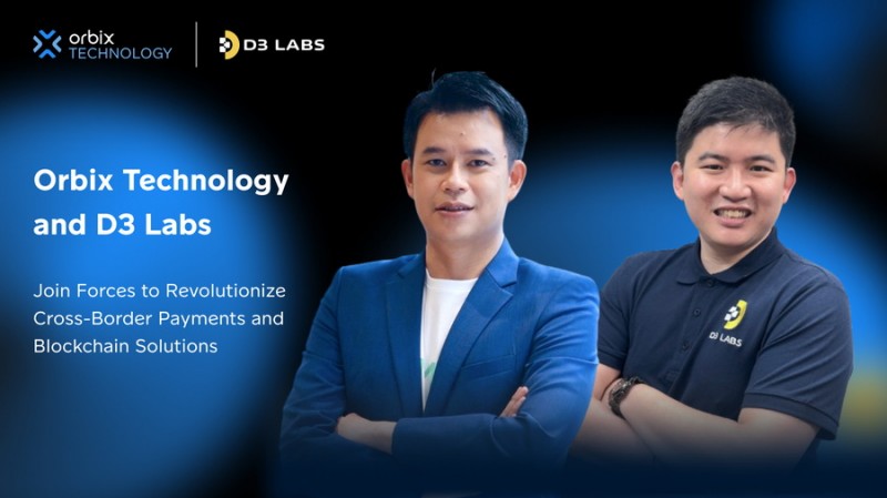 Orbix Technology และ D3 Labs ผนึกกำลังพัฒนาการชำระเงินข้ามพรมแดนและโซลูชันเทคโนโลยีบล็อกเชน